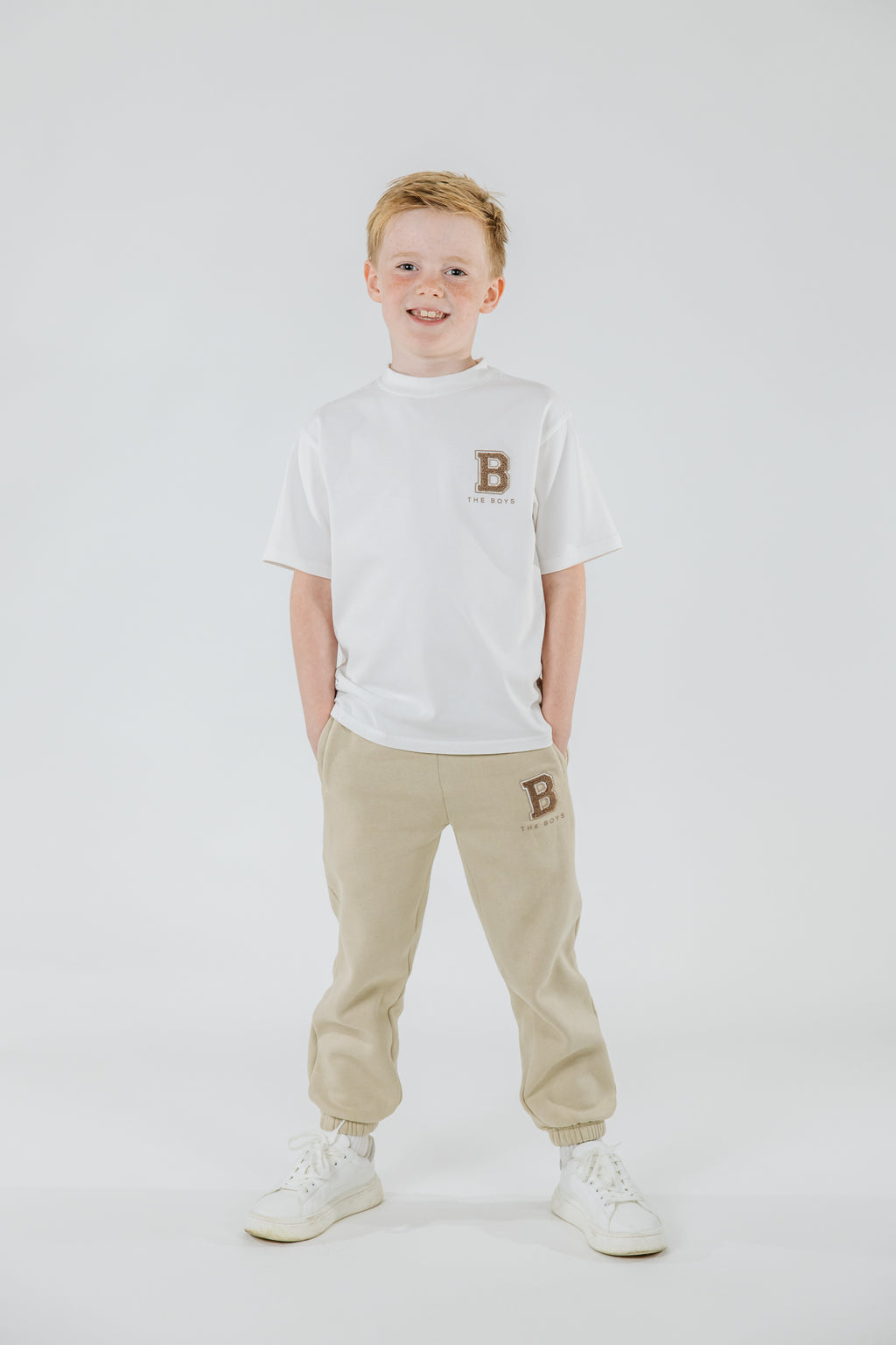White “B” Logo T-Shirt image 3