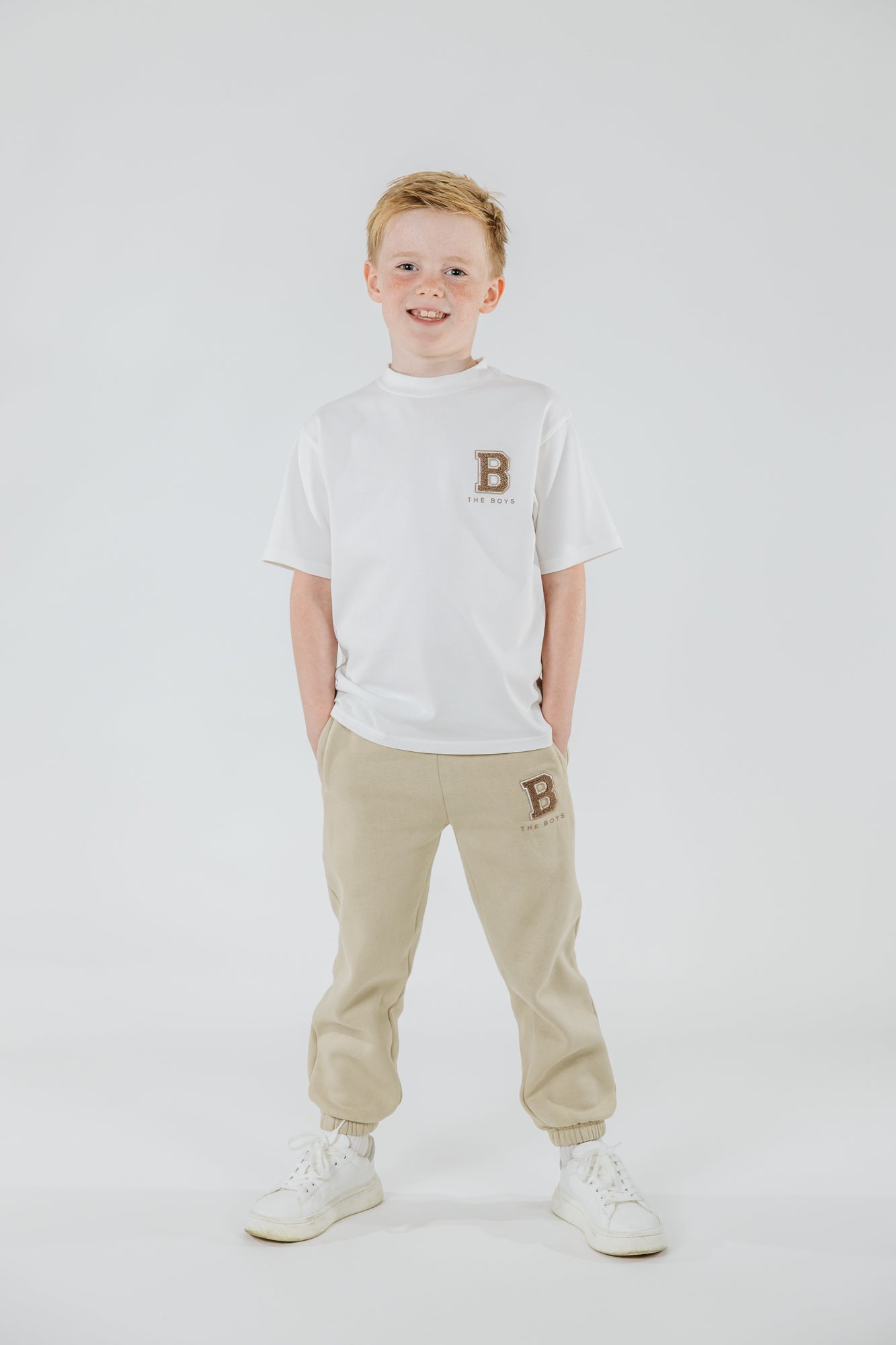 White “B” Logo T-Shirt image 3