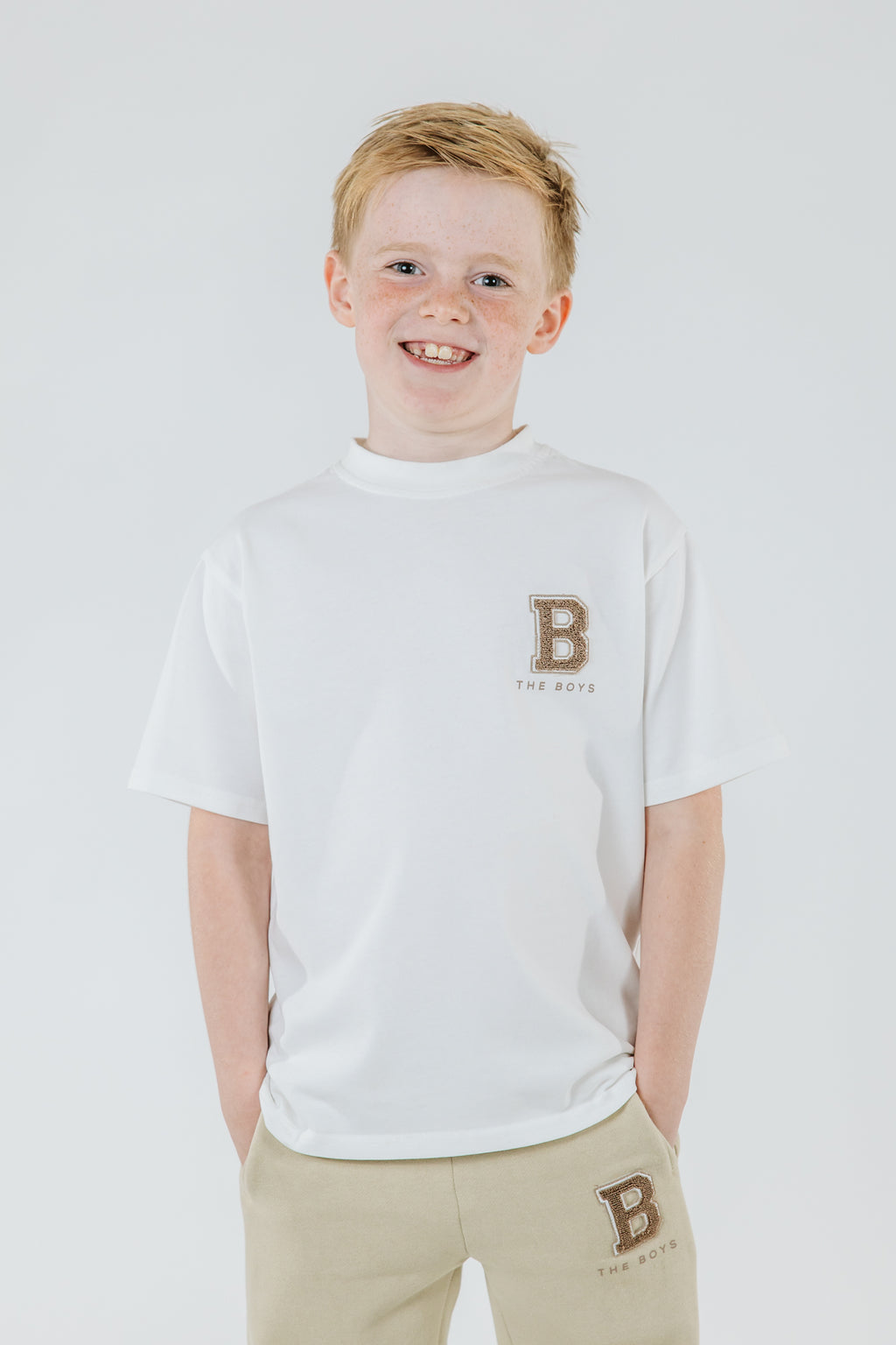 White “B” Logo T-Shirt image 0